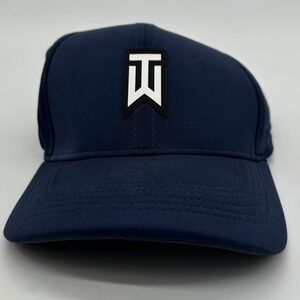 Tiger‎ Woods Dri Fit ADV Hat Golf Cap Mens Large XL Blue Legacy91 Athletic Nike